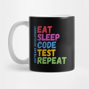 Eat Sleep Code Test Repeat Mug